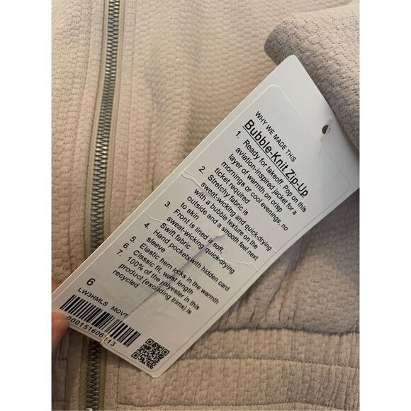 Lululemon Bubble Knit Zip Up Bomber Jacket - Picture 8 of 10
